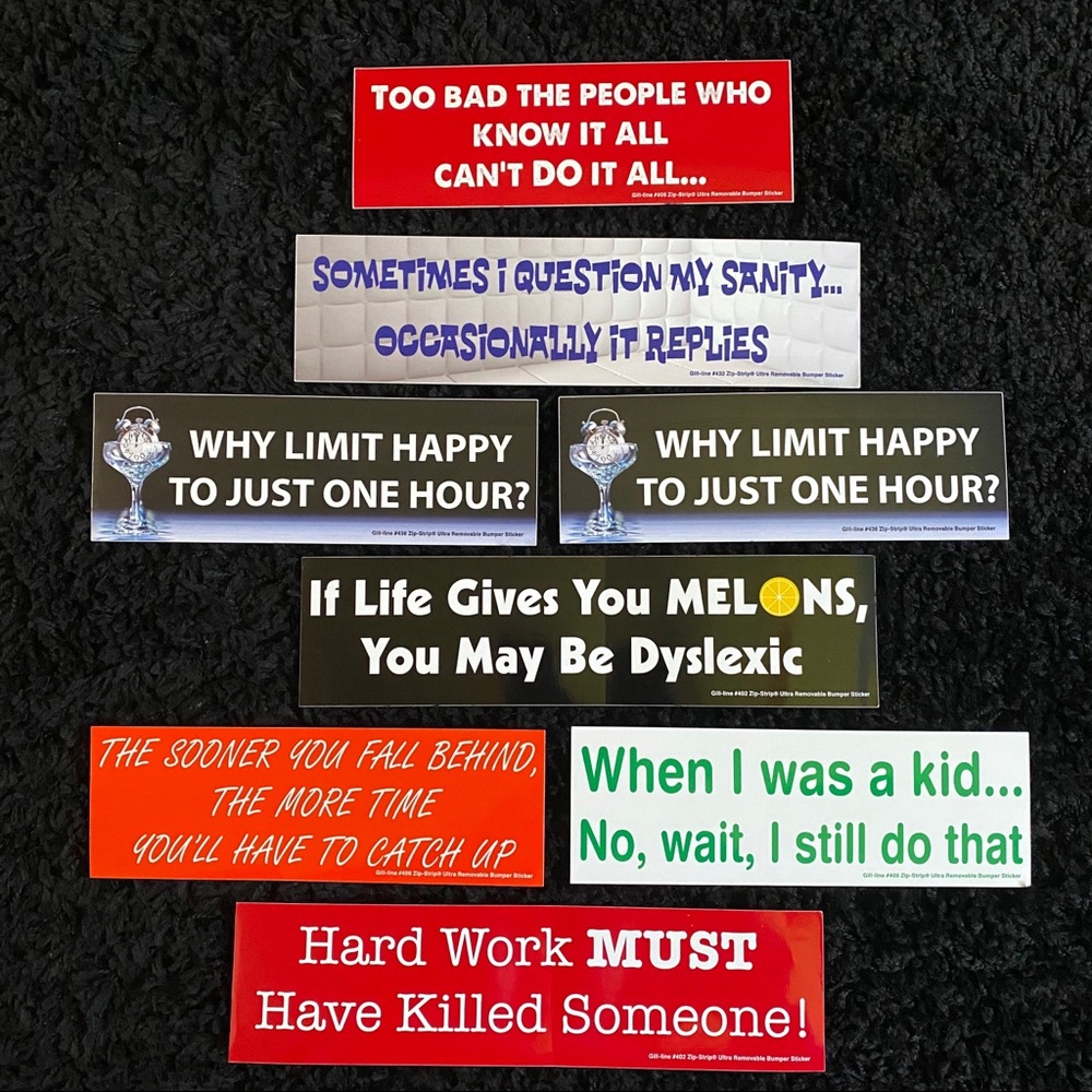 Bumper stickers